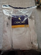 10 Pairs BOY'S CHEROKEE WHITE CREW SOCKS - LARGE - FITS SHOE SIZES 3-10