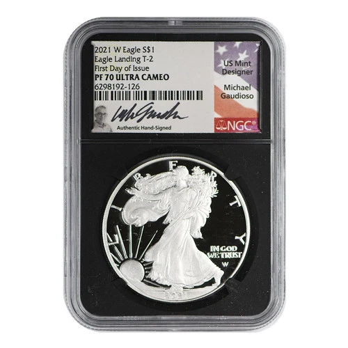 2021-W American Silver Eagle NGC PF-70 ULTRA CAMEO T-2 First Day of Issue