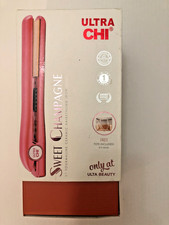 Ultra CHI Pink Tourmaline Ceramic Hairstyling Flat Iron Swivel Cord Bonus Tote