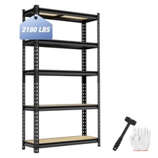 WORKPRO Heavy Duty Adjustable 5-Tier Metal Storage Shelving Unit 27.6"x11.8"x60"