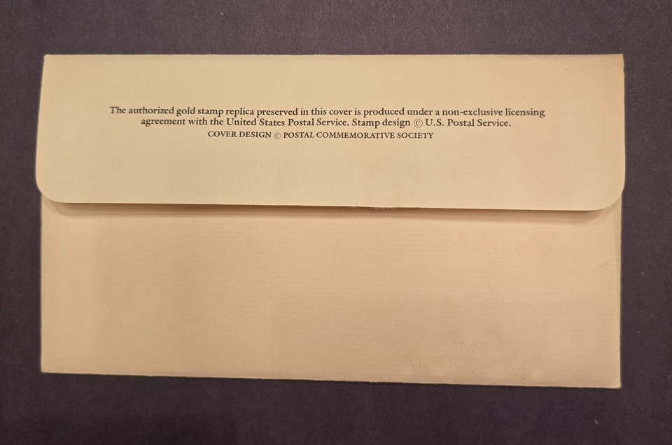 Postal Commemorative Society Stamp & Matching Gold Stamp First Day Of Issue - Image 2 of 2