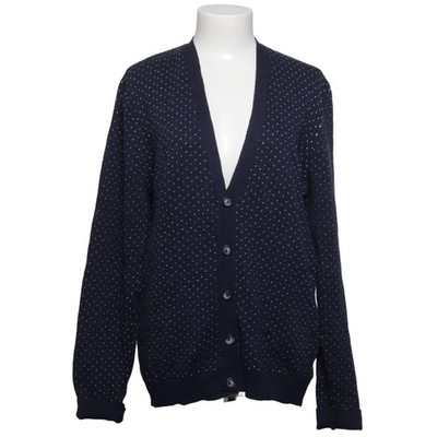 D-struct Project, Strickjacke, Herren, Größe: M, Blau/Weiß #O1z