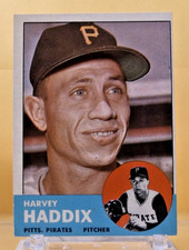 1963 Topps #239 - Harvey Haddix - Pittsburgh Pirates - Near Mint