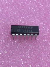 Motorola MC1733CP IC Video Amplifier, Bipolar, DIP 14PIN - NEW!