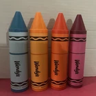 Wendy’s Kids Meal 2023 Toys-- Crayola Crayon Container-- Set of 4--empty