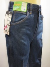 NOS DEADSTOCK 70S EURO STRAiGHT HiGH WAiSTED WRANGLER BLUE JEANS ViNTAGE 14 SLiM