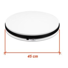 Elektryczny talerz obrotowy Obrotnica Ø 45 cm do 40 kg do zdjęć produktów 360° ABS