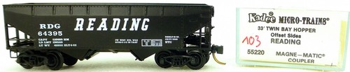 Micro Trains Line 55220 Reading 64395 33' Twin Hopper OVP 1:160 #K103 å | Zustand: Gebraucht