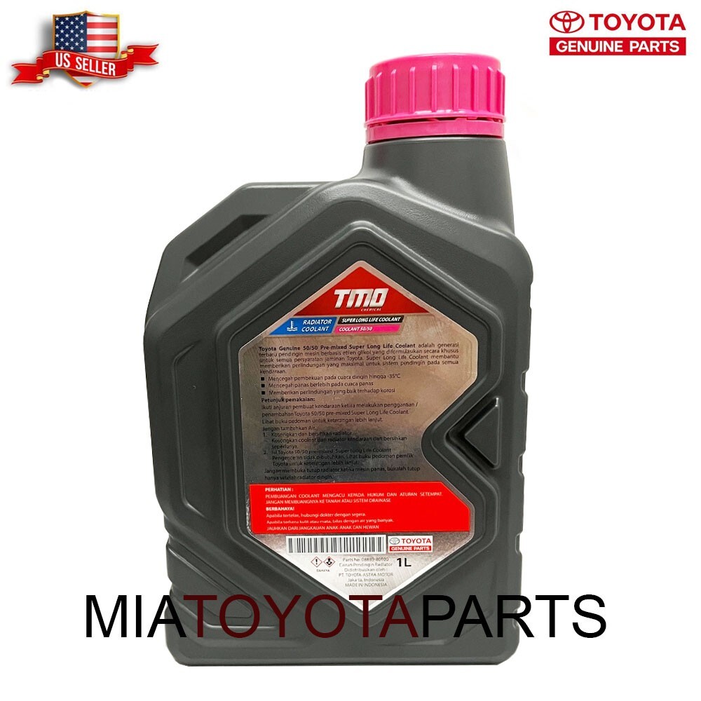 4 Pack Genuine Toyota Super Long Life Radiator Coolant 50/50 08889