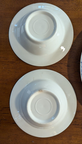 HOMER LAUGHLIN PLATE "SHAKESPEARE COUNTRY" BLUE 10" Plate & 2 Small Bowls - Picture 6 of 7