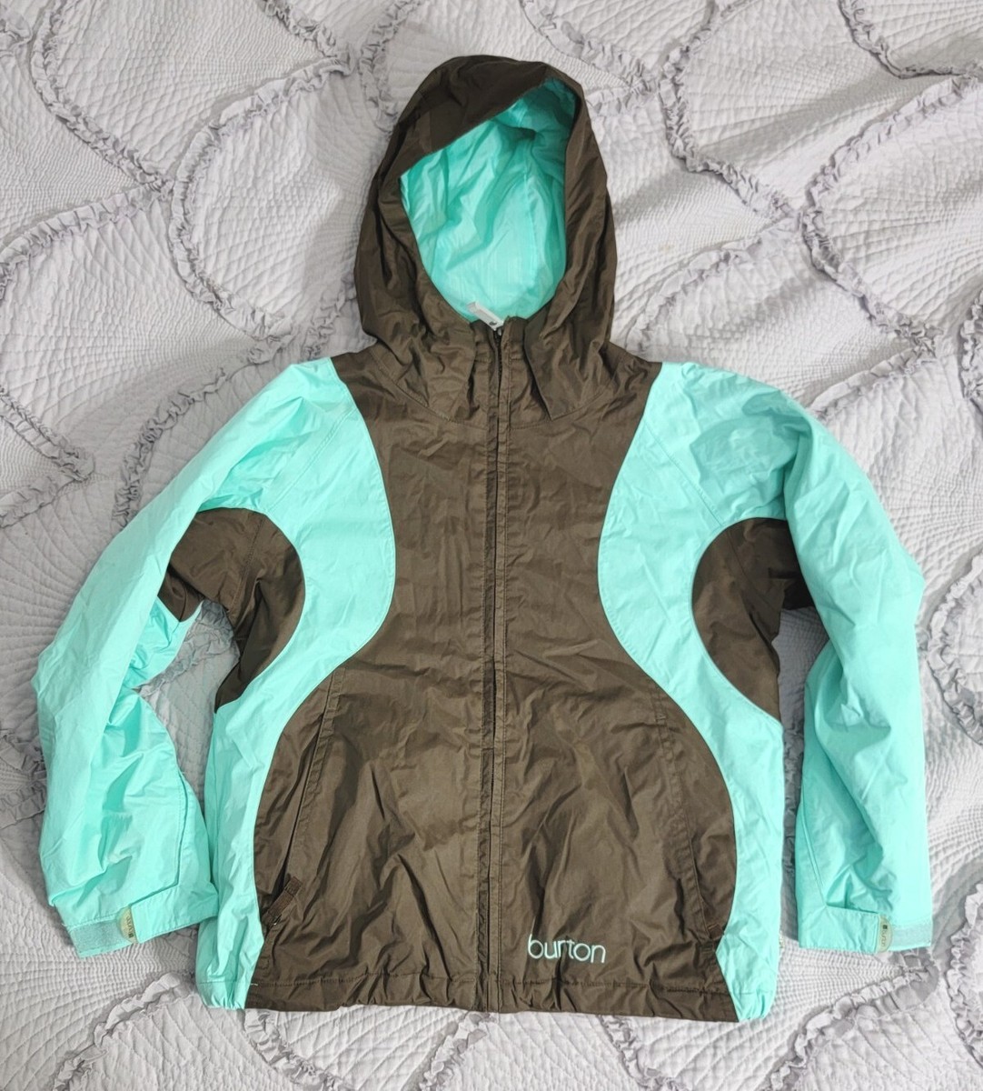 Burton Size M Girls Brown/Blue Waterproof Insulated Ski Jacket