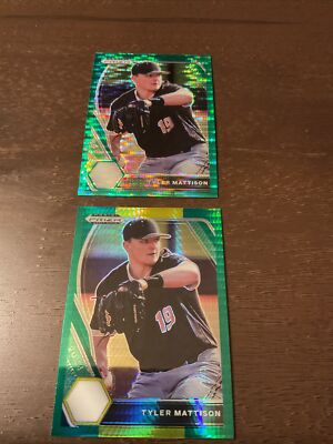 2021 Panini Prizm Draft Pick Tigers Prospect Tyler Mattison Pulsar& Hyper Prizm 