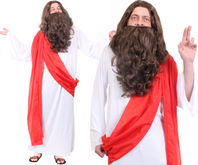 JESUS CHRISTUS GEWAND KOSTÜM FANCY KLEID ERWACHSENE HERREN RELIGIÖS WEIHNACHTEN OSTERN