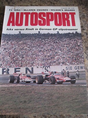 AUTOSPORT AUG 1970 F2 RING MCLAREN ENGINES WILSON'S BRANDS ICKX V RINDT GERMAN G