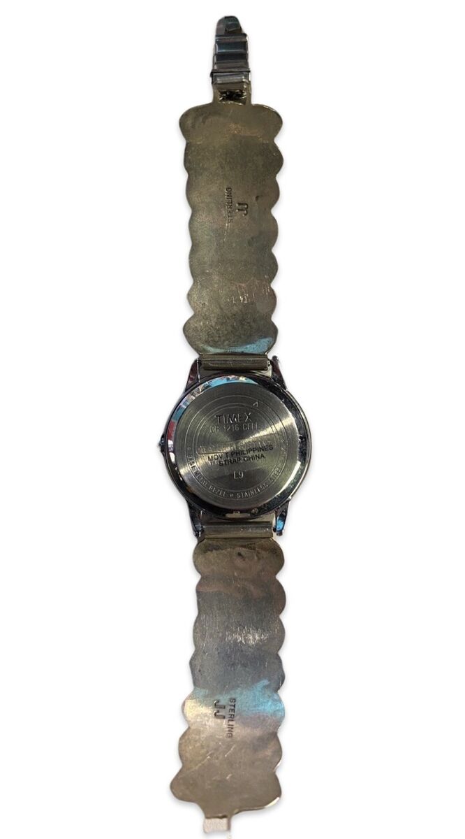 Timex Indiglo Wristwatch 30M With Vintage Native Navajo Band Timex Indiglo Wristwatch 30M With Vintage Native Navajo Band