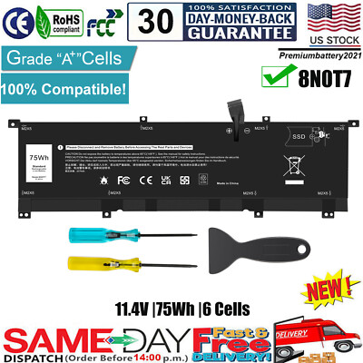 0TMFYT 8N0T7 Battery For Dell XPS 15 9575 P73F Precision 5530 2-in-1 FW8KR V5MHM