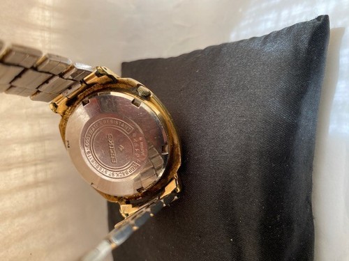 Seiko 5 Mens 21 jewels Day&Date Automatic Watch 6119-6003 WORKING WITH DEFECTS - Picture 9 of 12