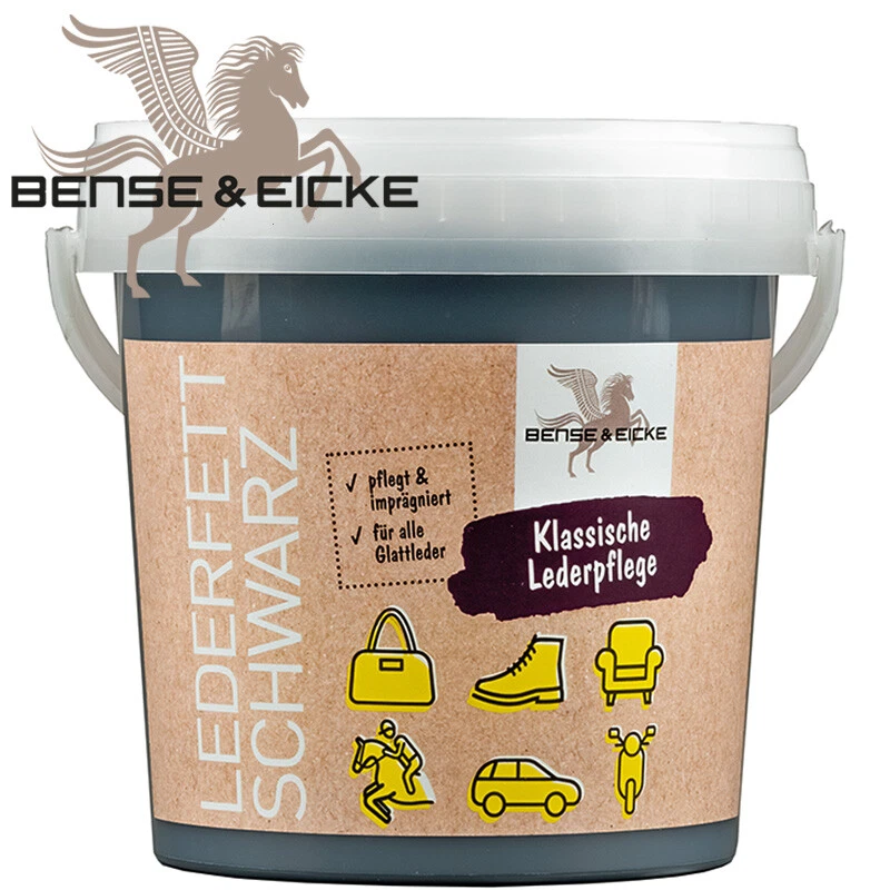 Bense & Eicke 1000 ml Lederfett schwarz Lederpflege Leder Schuhe