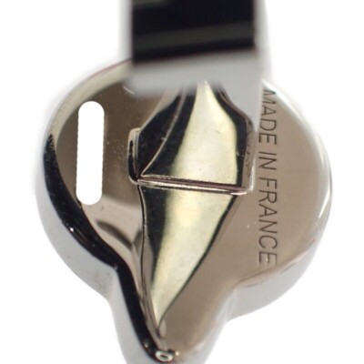 HERMES Planet H Cufflinks Cuffs Metal Silver Black Men's ISY | eBay