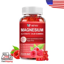 Magnesium Glycinate Gummies 60 Gummy High Strength 400mg Supplement Bone Health