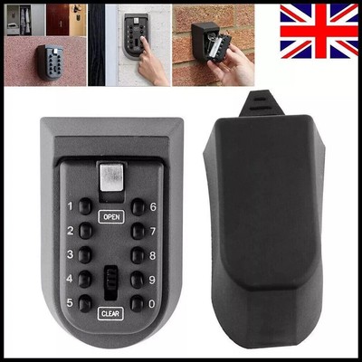 4*Digit Outdoor High Security Wall Mounted Key Safe Box Code Lock Storage