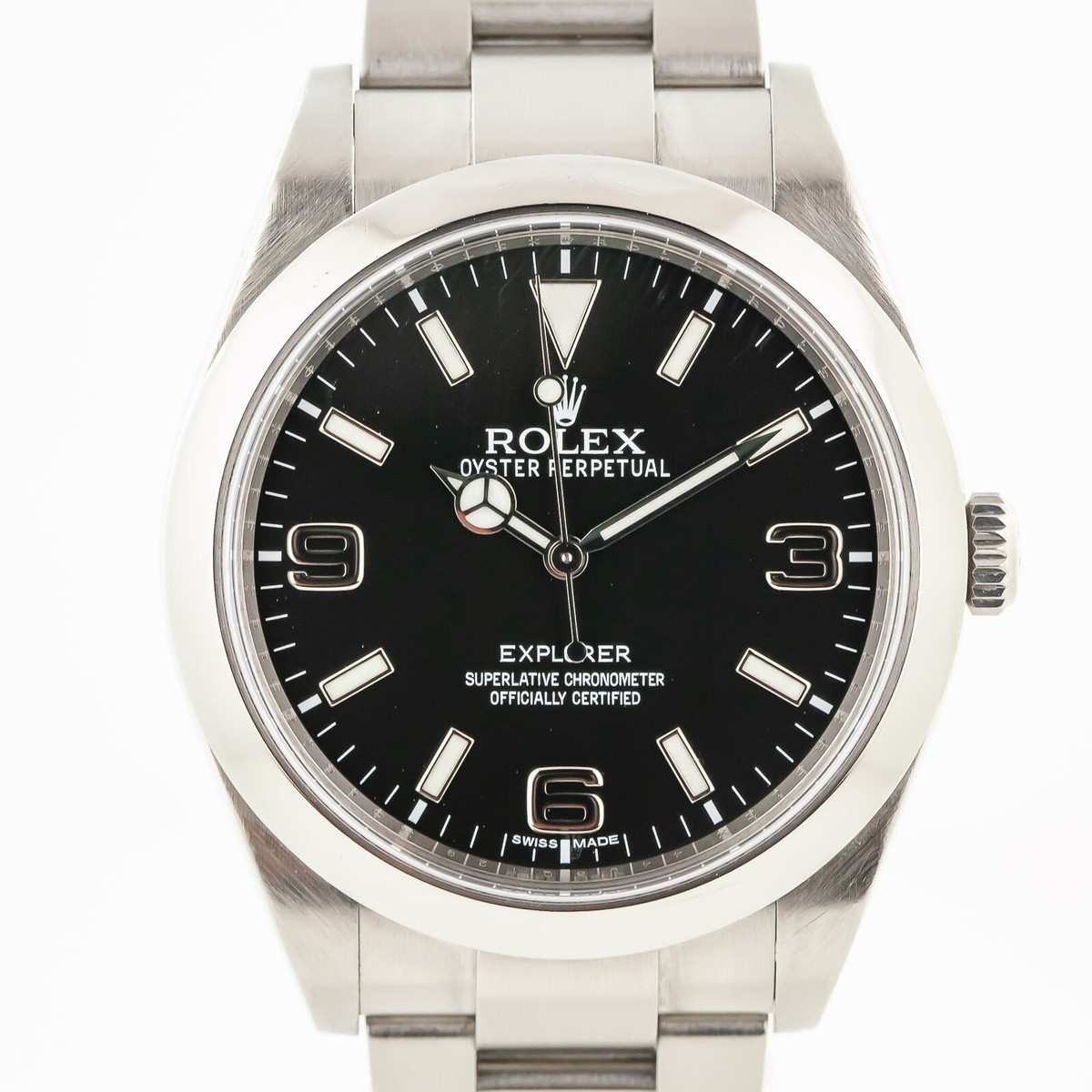 Rolex Explorer 39, Ref 214270, Men's, Stainless Steel, Black 3,6,9 Dial,  Oyster | eBay