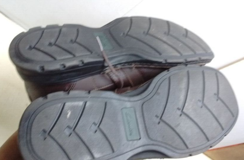 SAOLA Scarpe da uomo Clarks Touareg Vibe marroni in pelle Oxford punta stringata punta da bicicletta taglia 11 5 M