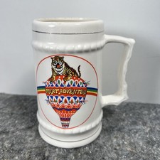 Globo aerostático vintage Six Flags Great Adventure Tiger Beer Stein 1974-1977