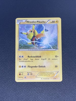Pokemon Karten Wrestler-Pikachu Pikachu Libre 14/30 Deutsch Tcg Trainer Kit Rare