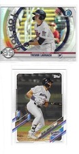 Trevor Larnach - 2020 Bowman Chrome Top 100(1) & 2021 Pro Debut(1) - RC - Twins