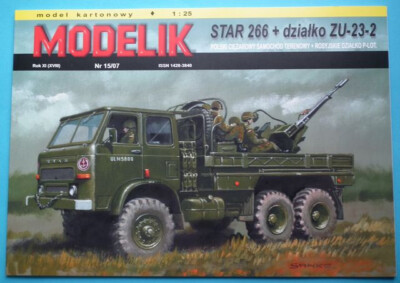Modelik 15/2007 - Polish truck Star 266 + anti-aircraft guun ZU-23-2