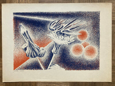 Silkscreen  print by Rimer Cardillo 1973 - Club de Grabado de Montevideo