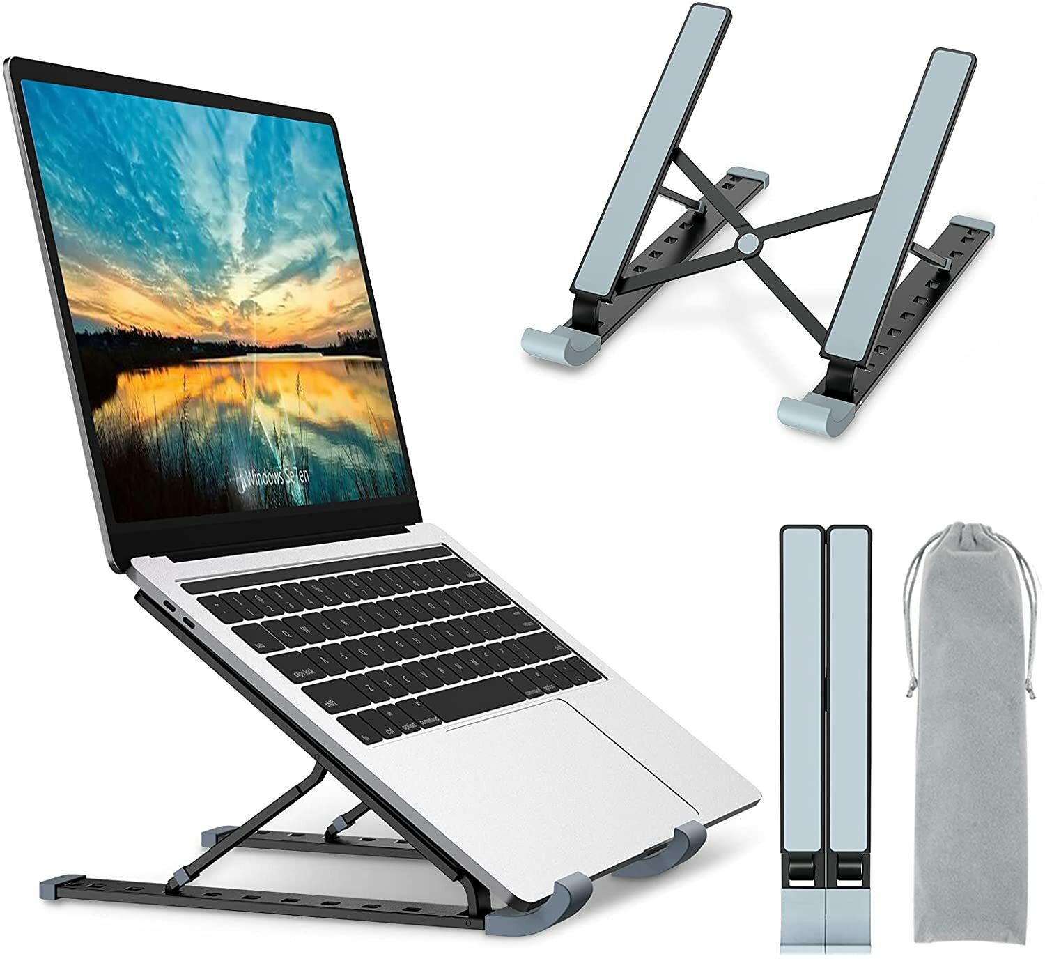 Support ordinateur portable réglable Babacom ergonomique ventilé