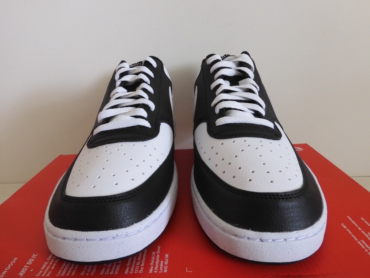 Size 14 - Nike Court Vision Low Black White for sale online | eBay