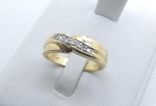 Men's 14K Yellow Gold Diamond Wedding Ring Band 5.9 Grams 6.75 mm Size 10