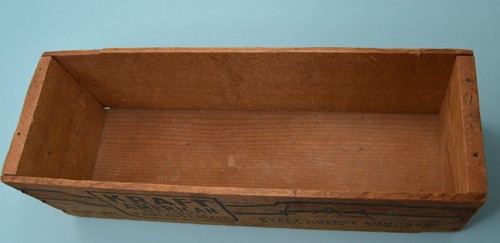 Vintage Kraft American Cheese wood box 5 lb size - Picture 5 of 6
