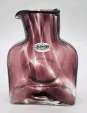 Blenko ARTIST PROOF Special Edition Devotion 384M Water Bottle, Side Heart
