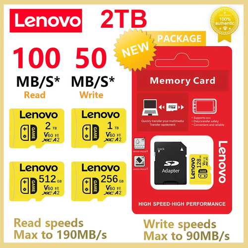 2TB Micro SD Card - High-Speed TF Flash Card for Smartphone, Camera, Nintendo Sw