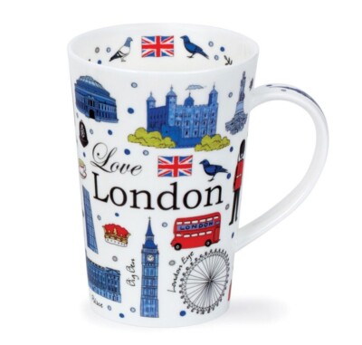 Dunoon Tassen Shetland Love London - Tee oder Kaffee Neu Geschenk Verpackt