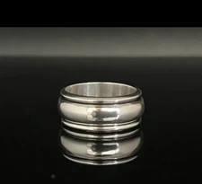 Meditation Ring Handmade Solid 925 Sterling Silver Band& Statement Ring All Size