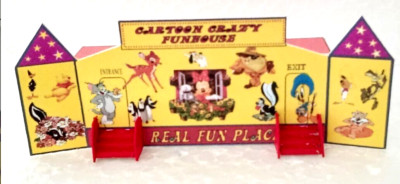 HO Scale Carnival Fair Attraction: Kiddie Fun House Card Kit! YOU BUILD! LEDs