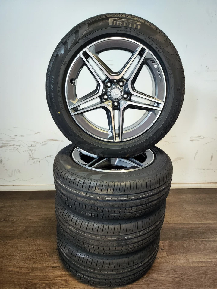 4 Sommerräder 235 55 R19 Mercedes GLC X253 W253 19" AMG Alufelgen NEU - Bild 2 von 3