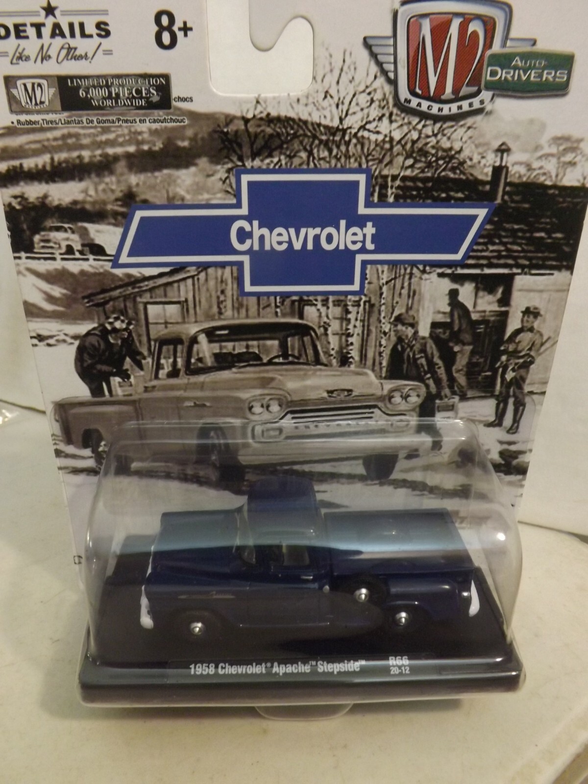2020 M2 Auto-Drivers Chevrolet Purple 1958 Chevrolet Apache Stepside R66 20-2