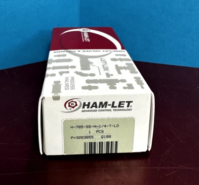 NEW Ham-Let H-785-SS-N-1/4-T-LD 1/4" Stainless Steel Ball Valve