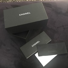 Chanel Sunglasses Empty Gift Storage Box Cleaning Cloth in Envelope and Booklet