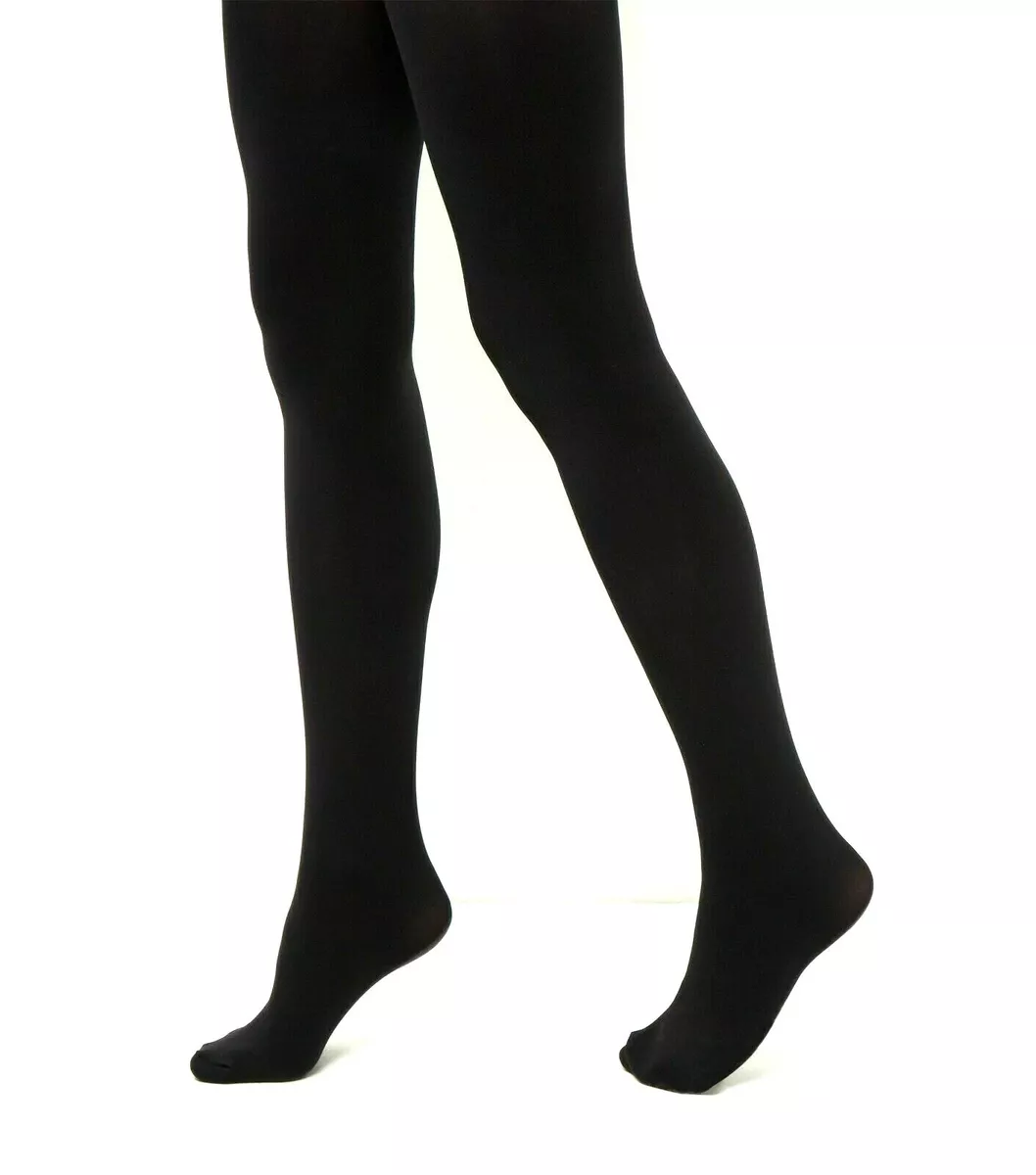 Barry Anvendelig jeg er syg Ex STORE 120 Denier Black Opaque Tights Thick Regular - Plus Size S M L XL  | eBay