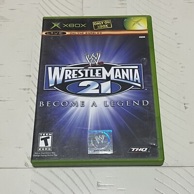 WWE WrestleMania 21 Microsoft Xbox Video Game CIB please Read Description.