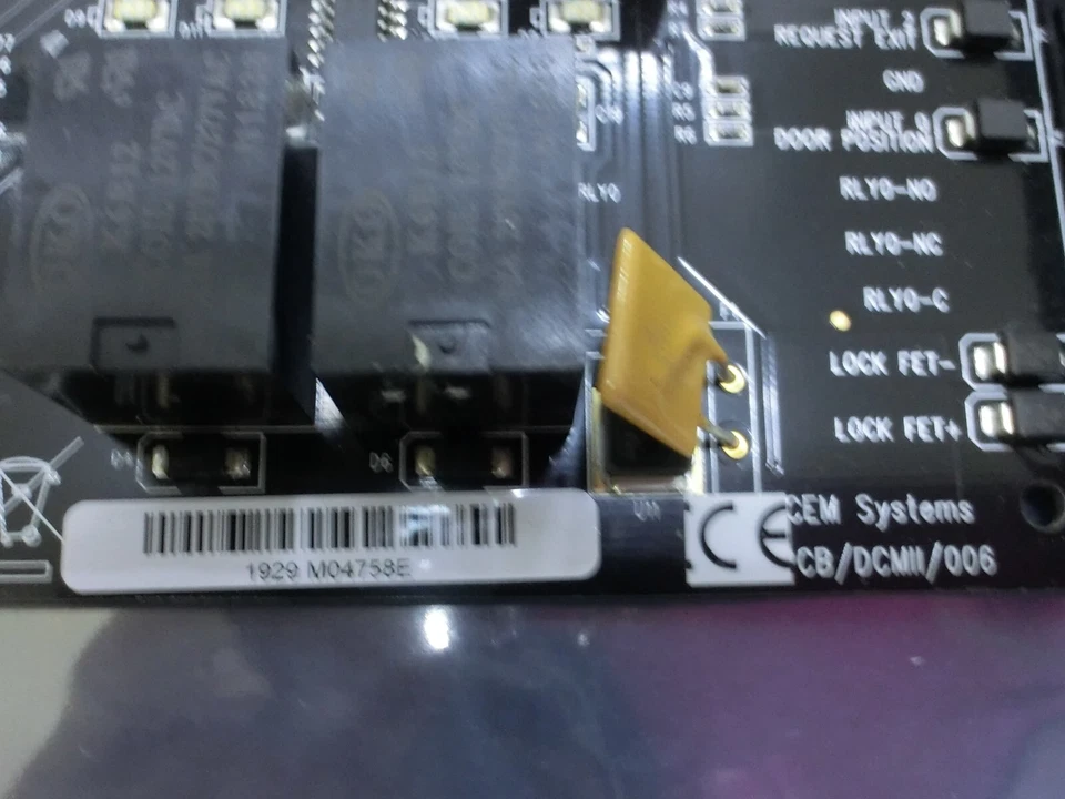 CEM Systems PCB/DCMII/006 eDCM300 DCM/300/006 V3.23.003 BOM V6.11 Board,US*96530 - Image 4 of 4