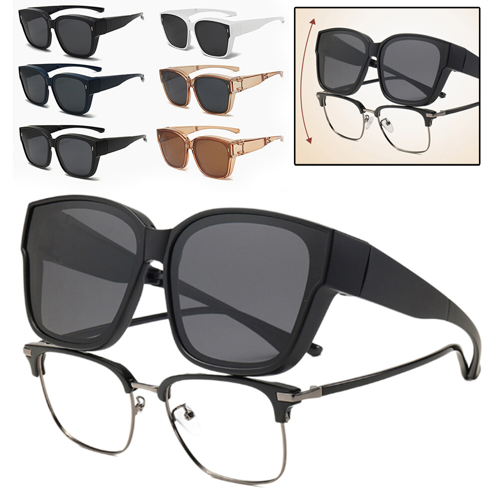 Polarized Fit Over Glasses Sunglasses for Women Men, Trendy  display picture 1