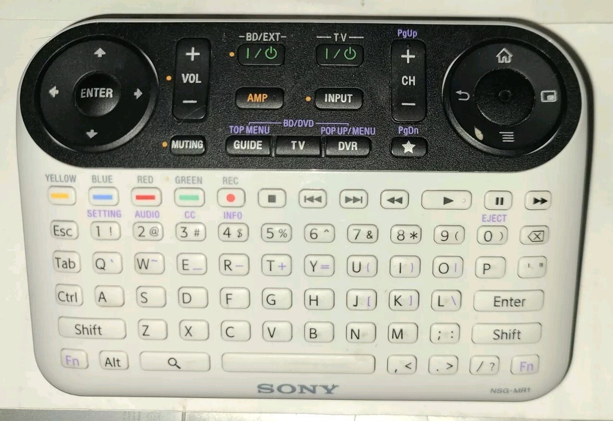 Sony NSG-MR1リモートコントロール グーグルTV用 Sony NSG-MR1 Google Smart Keyboard Remote Control For Smart
